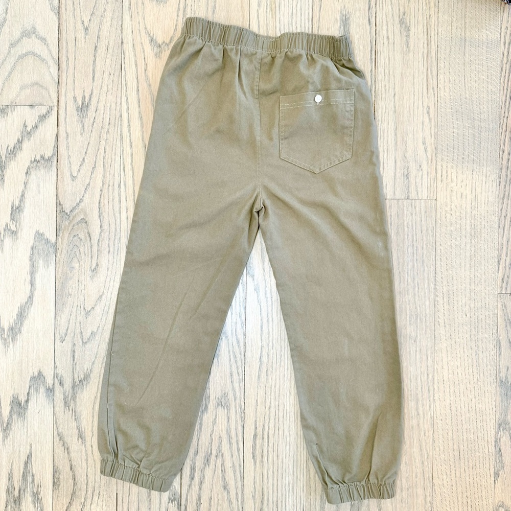 An Original Penguin Boys Khaki Elasticized Waist Jogger Pants with Pockets Sz 7Y - Picture 9 of 13